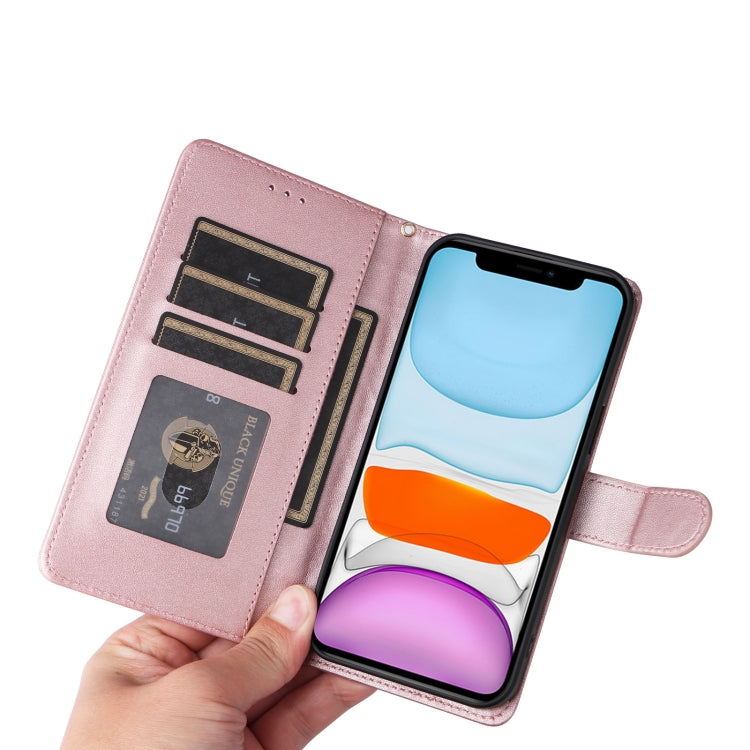 For iPhone 11 Diamond Lattice Leather Flip Phone Case