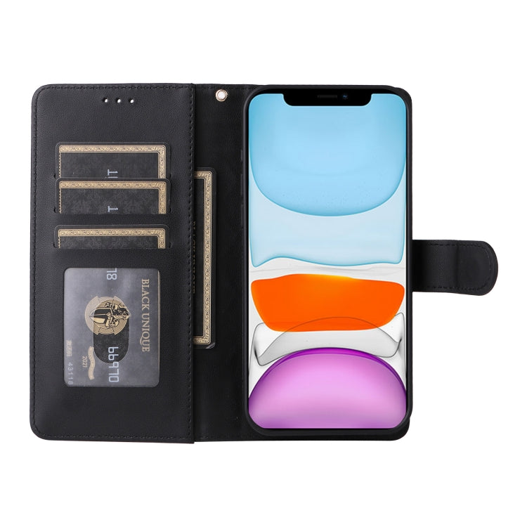 For iPhone 11 Diamond Lattice Leather Flip Phone Case