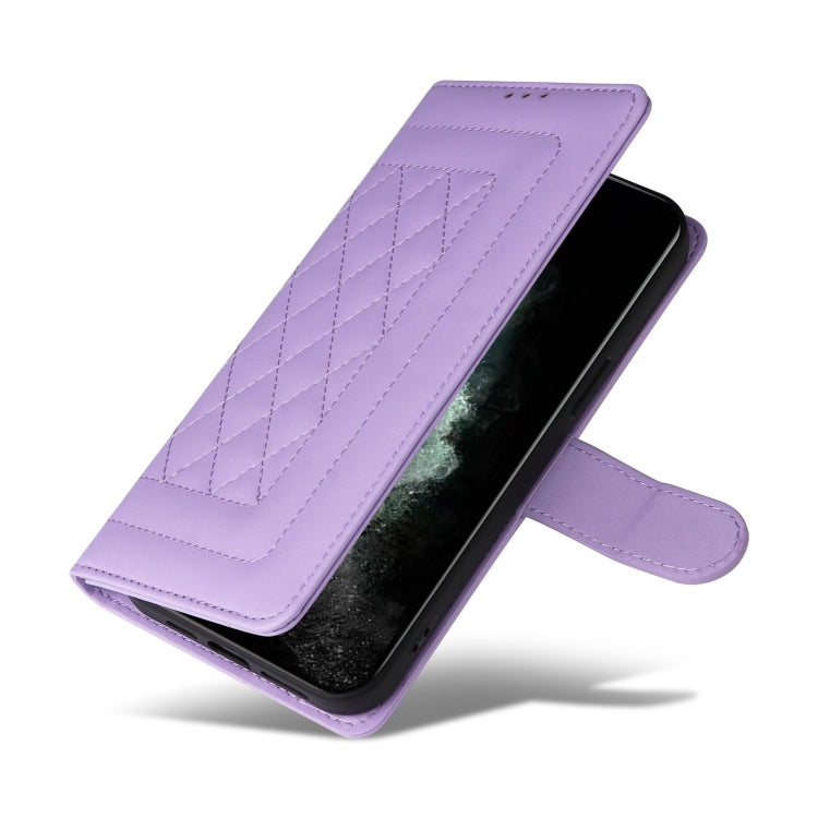 For iPhone 11 Pro Diamond Lattice Leather Flip Phone Case