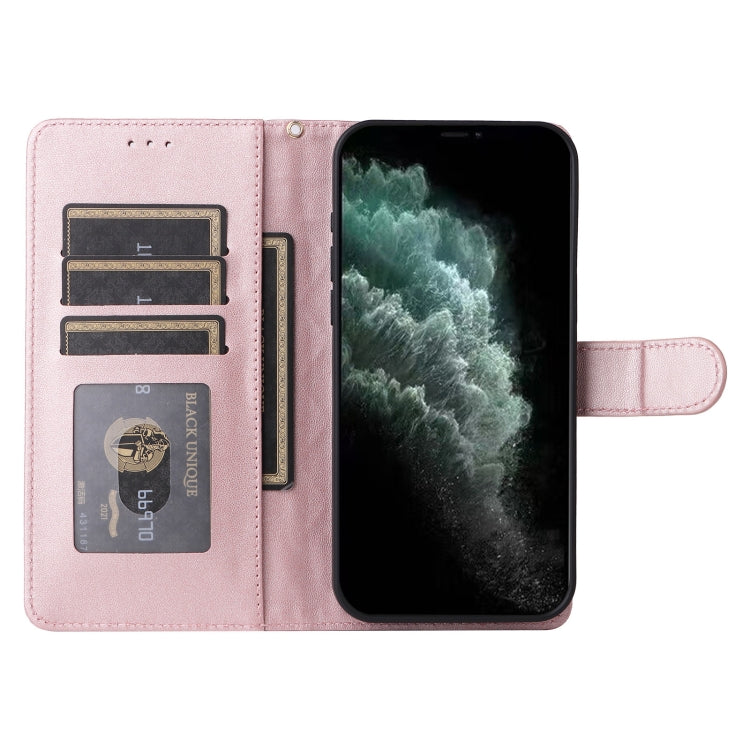 For iPhone 11 Pro Diamond Lattice Leather Flip Phone Case