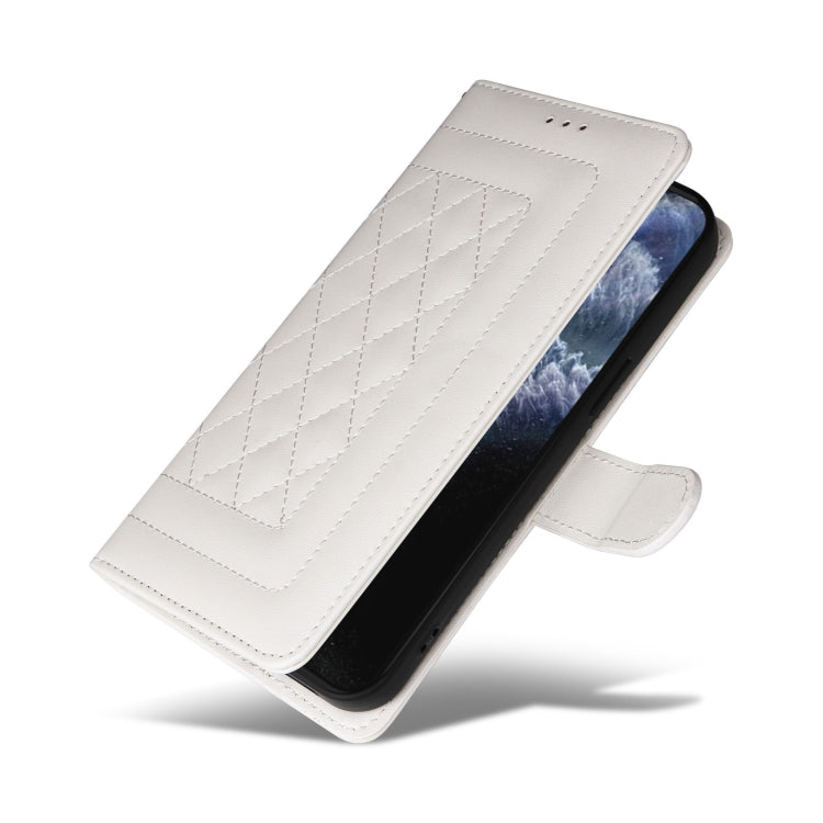 For iPhone 11 Pro Max Diamond Lattice Leather Flip Phone Case