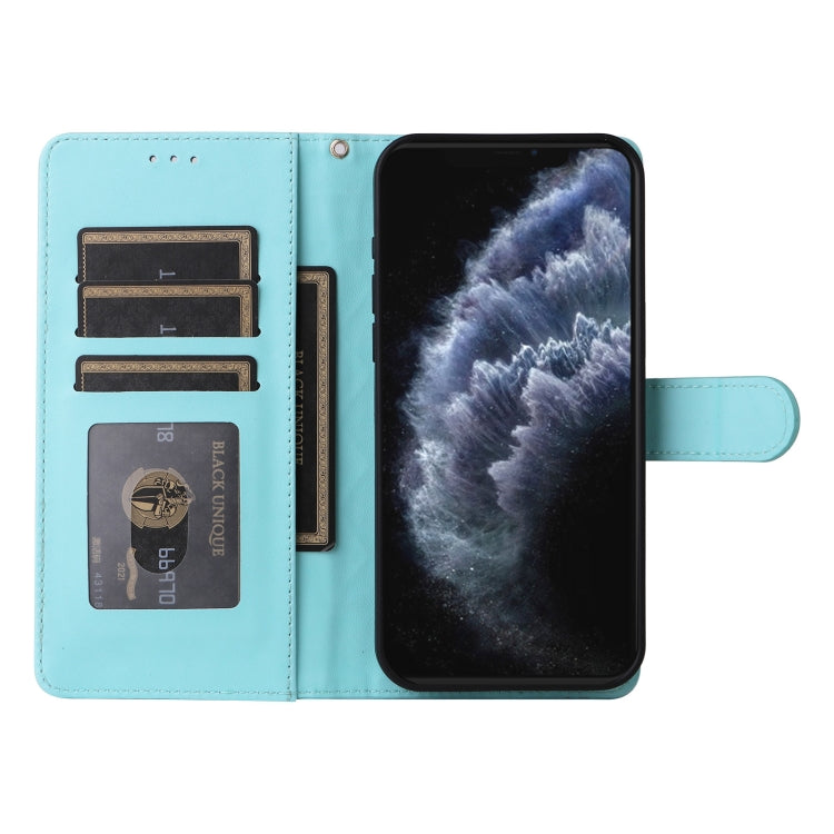For iPhone 11 Pro Max Diamond Lattice Leather Flip Phone Case