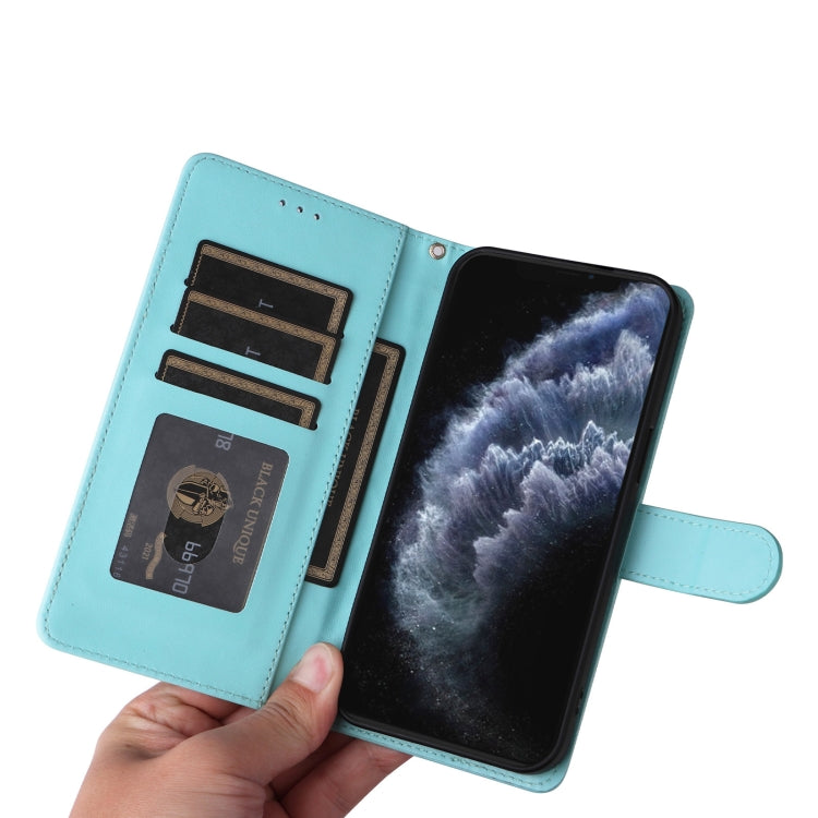 For iPhone 11 Pro Max Diamond Lattice Leather Flip Phone Case