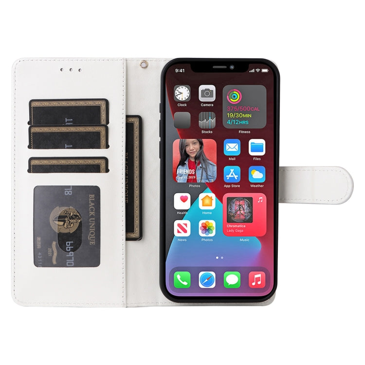 For iPhone 12 Pro Max Diamond Lattice Leather Flip Phone Case