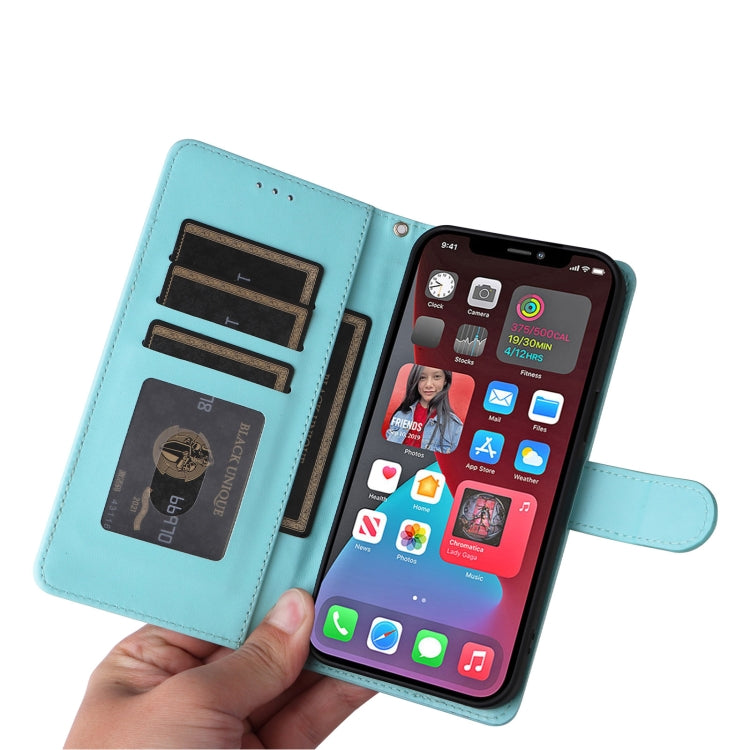 For iPhone 12 Pro Max Diamond Lattice Leather Flip Phone Case