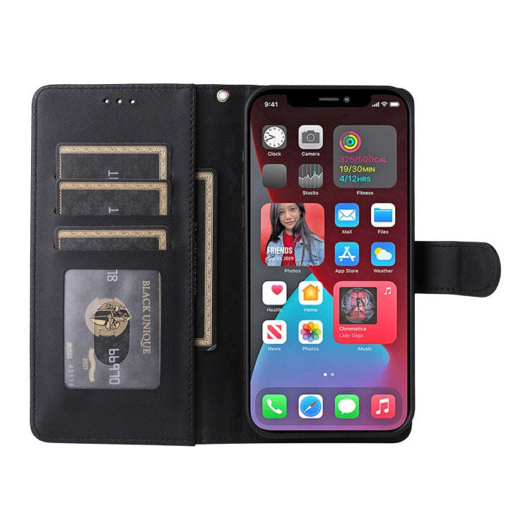 For iPhone 12 Pro Max Diamond Lattice Leather Flip Phone Case