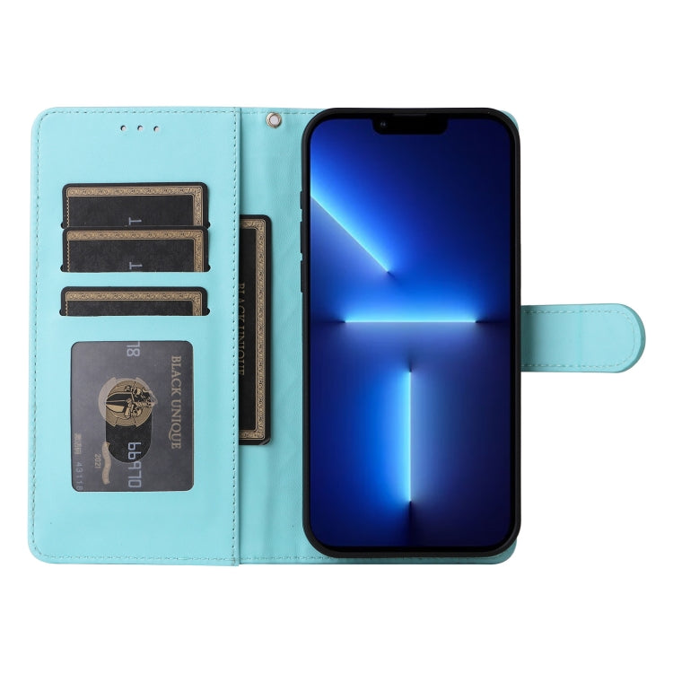 For iPhone 13 Pro Max Diamond Lattice Leather Flip Phone Case