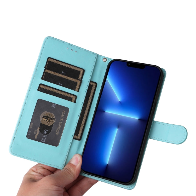 For iPhone 13 Pro Max Diamond Lattice Leather Flip Phone Case