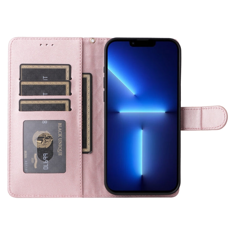 For iPhone 13 Pro Max Diamond Lattice Leather Flip Phone Case