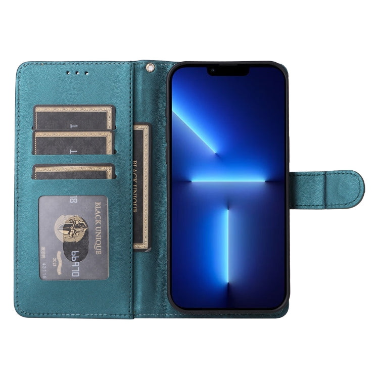 For iPhone 13 Pro Max Diamond Lattice Leather Flip Phone Case