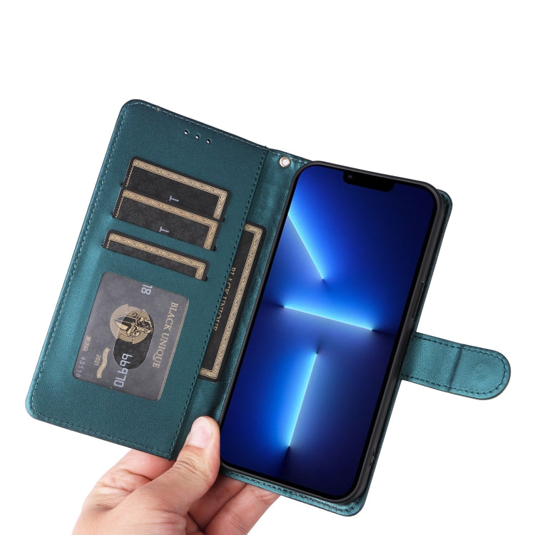 For iPhone 13 Pro Max Diamond Lattice Leather Flip Phone Case