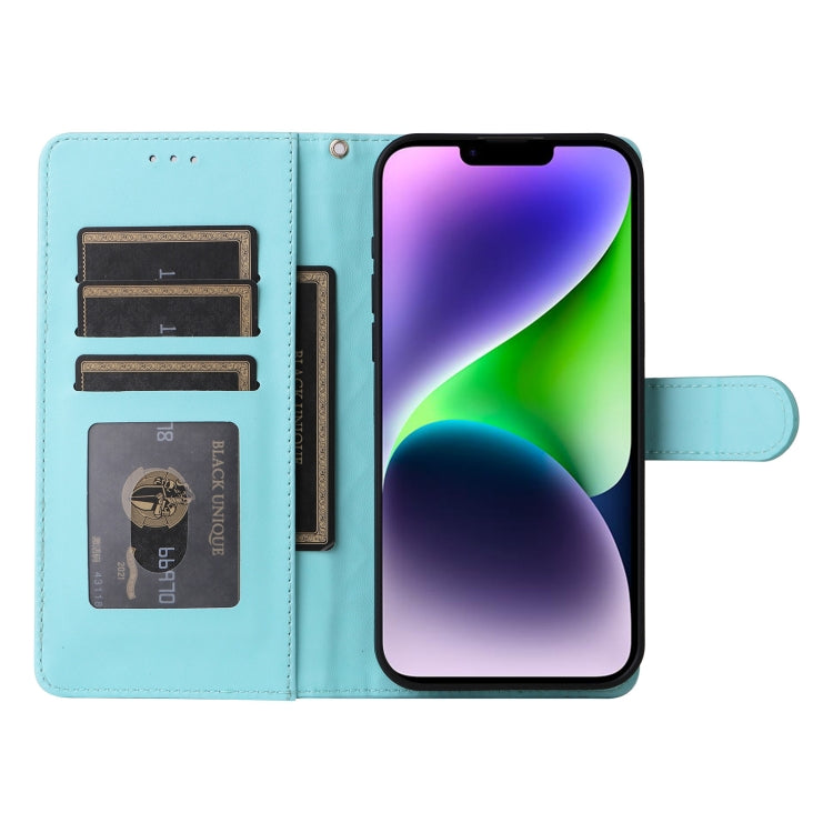 For iPhone 14 Plus Diamond Lattice Leather Flip Phone Case
