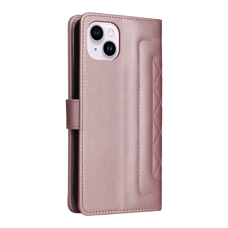 For iPhone 14 Plus Diamond Lattice Leather Flip Phone Case