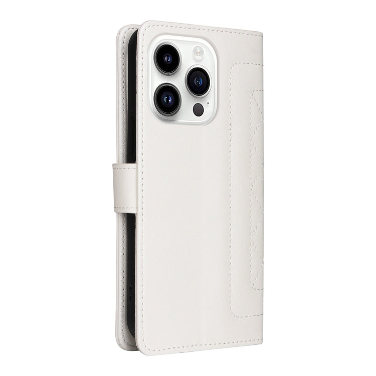 For iPhone 14 Pro Diamond Lattice Leather Flip Phone Case