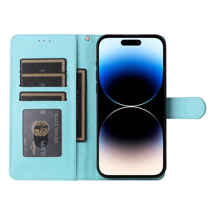 For iPhone 14 Pro Diamond Lattice Leather Flip Phone Case