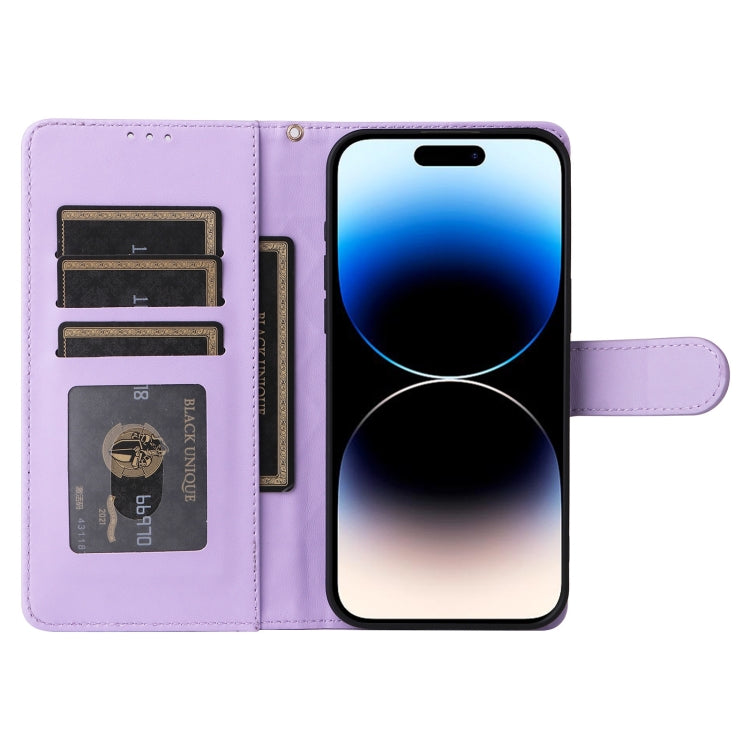 For iPhone 14 Pro Diamond Lattice Leather Flip Phone Case