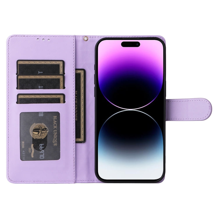 For iPhone 14 Pro Max Diamond Lattice Leather Flip Phone Case