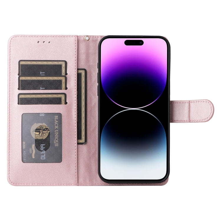 For iPhone 14 Pro Max Diamond Lattice Leather Flip Phone Case