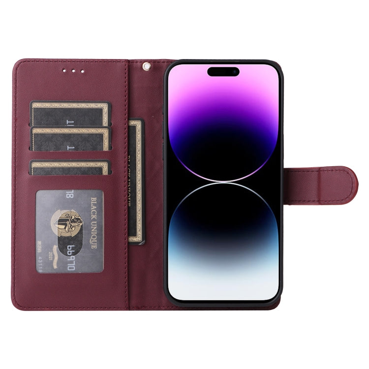 For iPhone 14 Pro Max Diamond Lattice Leather Flip Phone Case