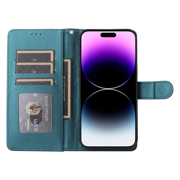For iPhone 14 Pro Max Diamond Lattice Leather Flip Phone Case