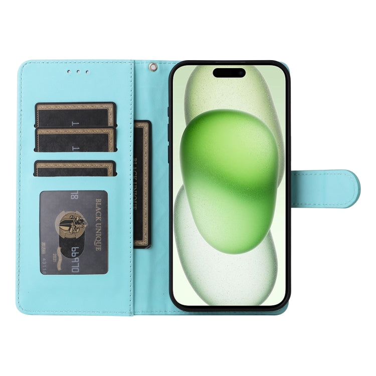 For iPhone 15 Plus Diamond Lattice Leather Flip Phone Case