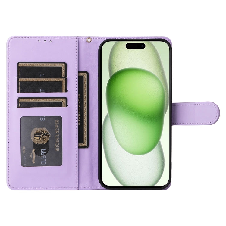 For iPhone 15 Plus Diamond Lattice Leather Flip Phone Case
