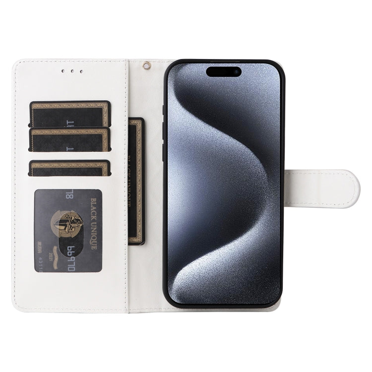 For iPhone 15 Pro Diamond Lattice Leather Flip Phone Case
