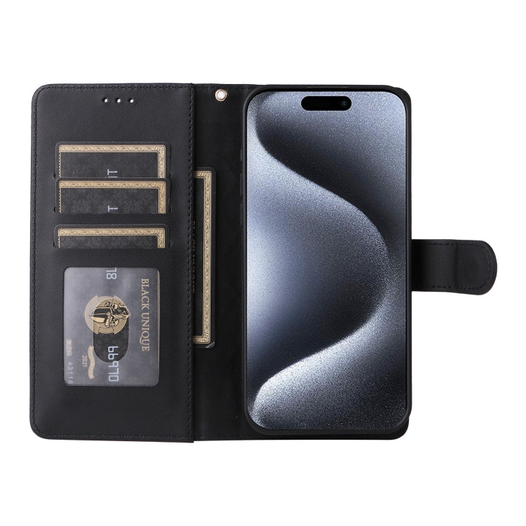 For iPhone 15 Pro Max Diamond Lattice Leather Flip Phone Case
