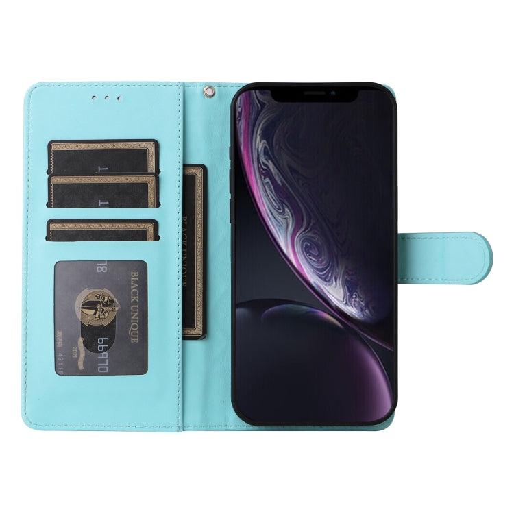For iPhone XR Diamond Lattice Leather Flip Phone Case