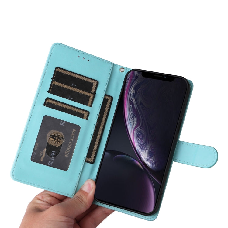 For iPhone XR Diamond Lattice Leather Flip Phone Case