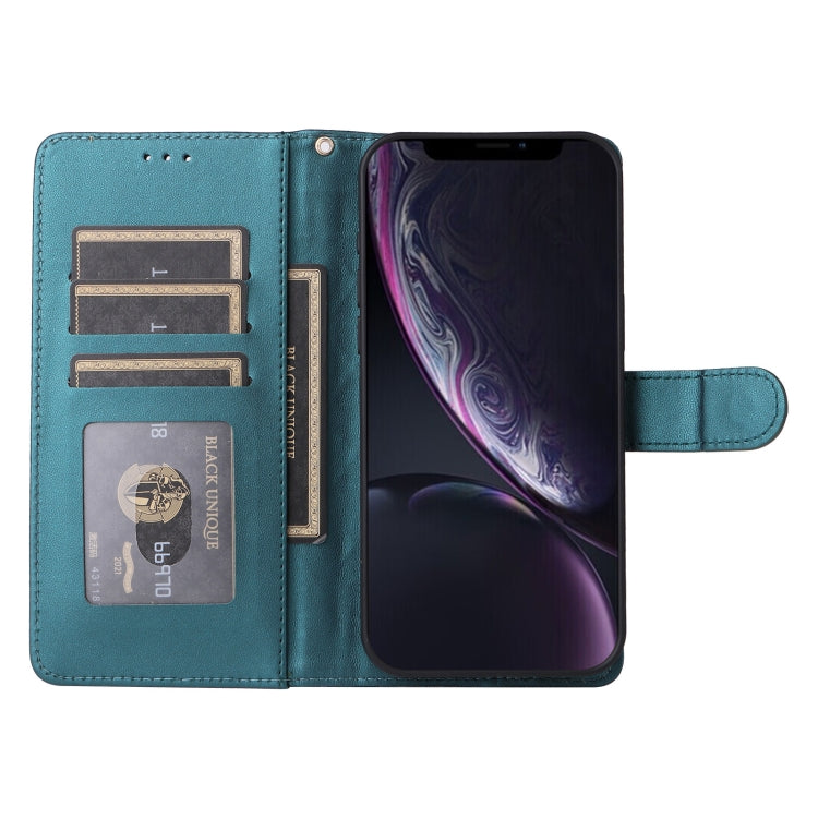 For iPhone XR Diamond Lattice Leather Flip Phone Case
