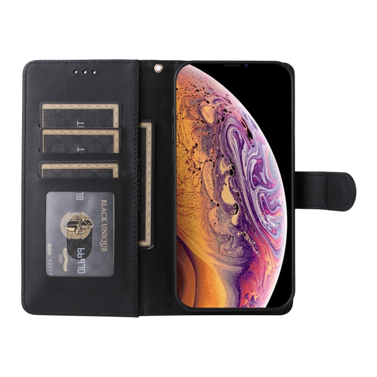 For iPhone XS / X Diamond Lattice Leather Flip Phone Case