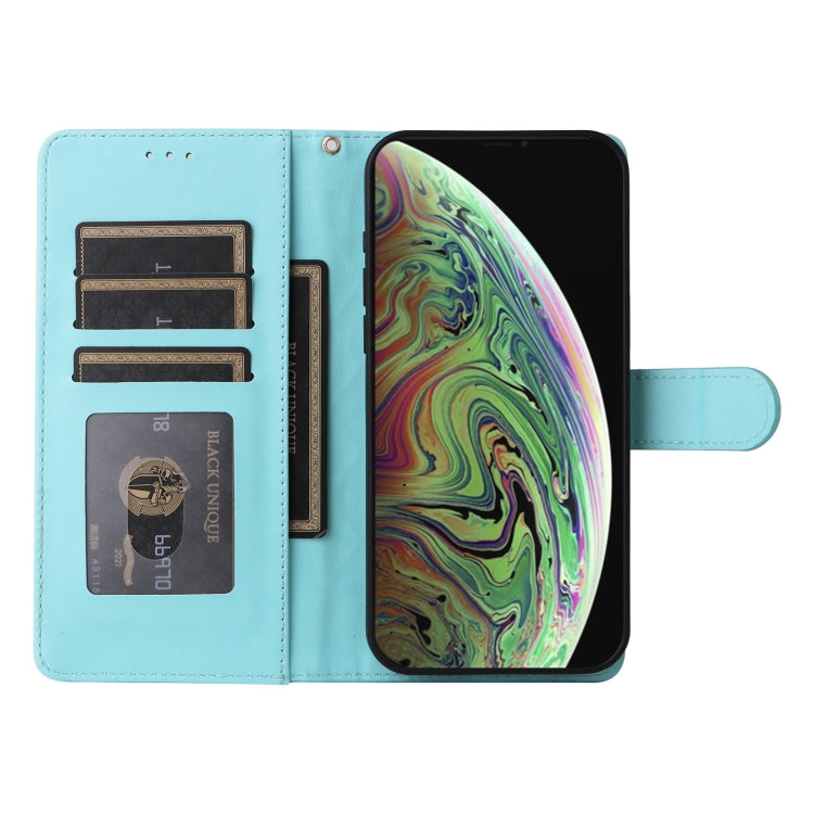 For iPhone XS Max Diamond Lattice Leather Flip Phone Case