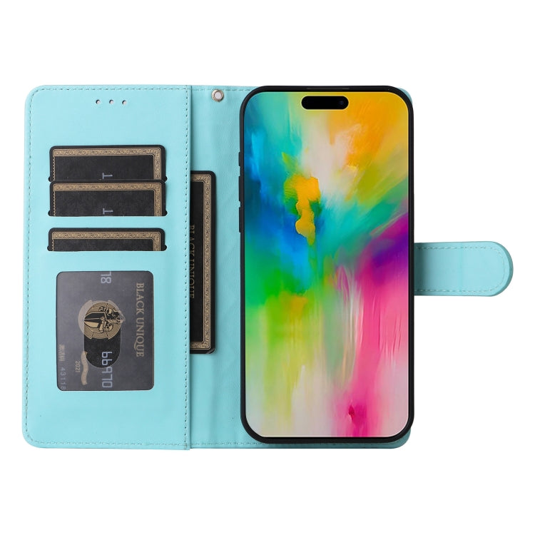 For iPhone 16 Diamond Lattice Leather Flip Phone Case