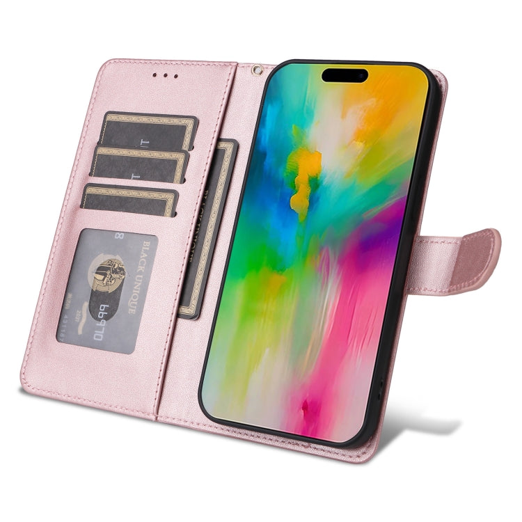For iPhone 16 Diamond Lattice Leather Flip Phone Case