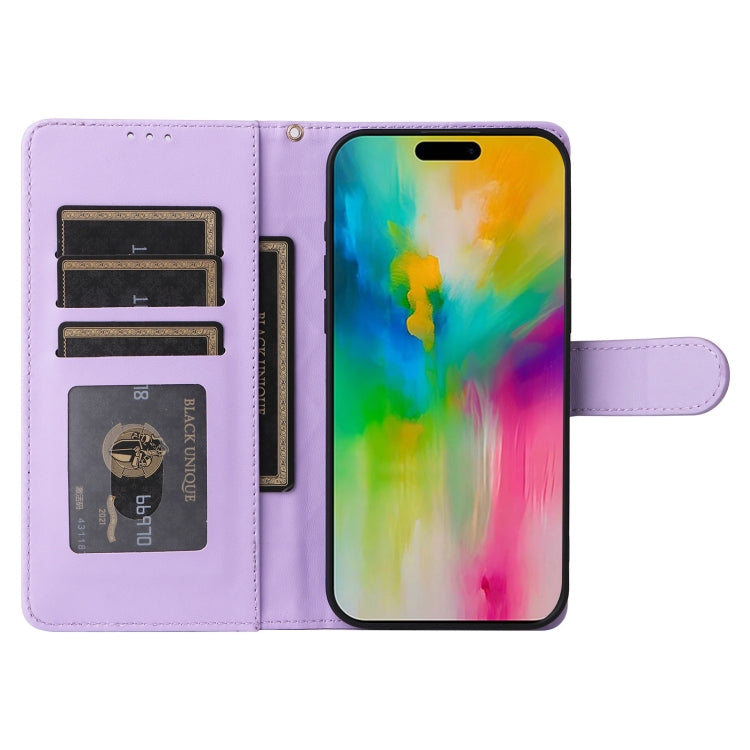 For iPhone 16 Pro Max Diamond Lattice Leather Flip Phone Case