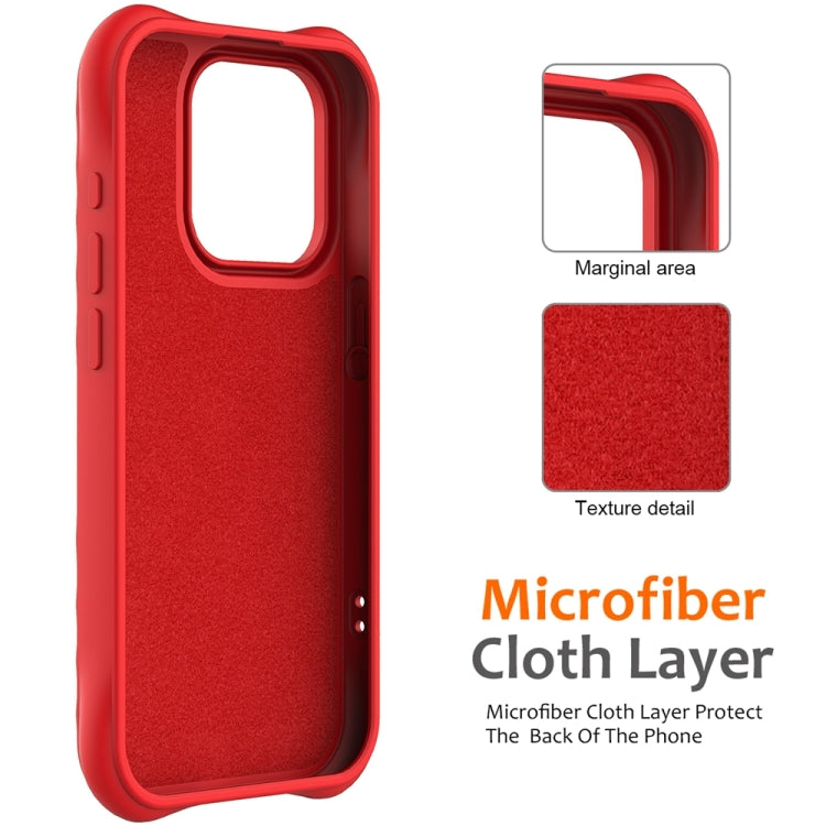 For iPhone 15 Pro Wave Texture MagSafe Magnetic Liquid Silicone Phone Case