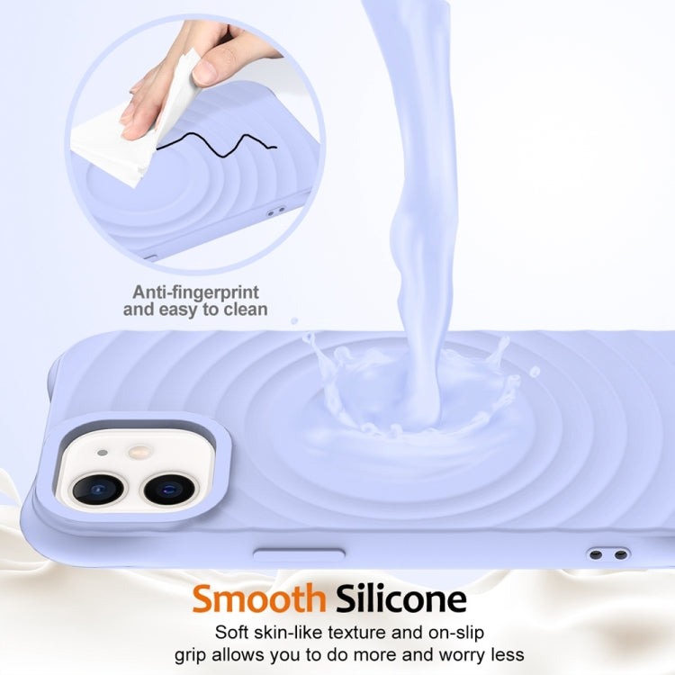 For iPhone 12 Wave Texture MagSafe Magnetic Liquid Silicone Phone Case