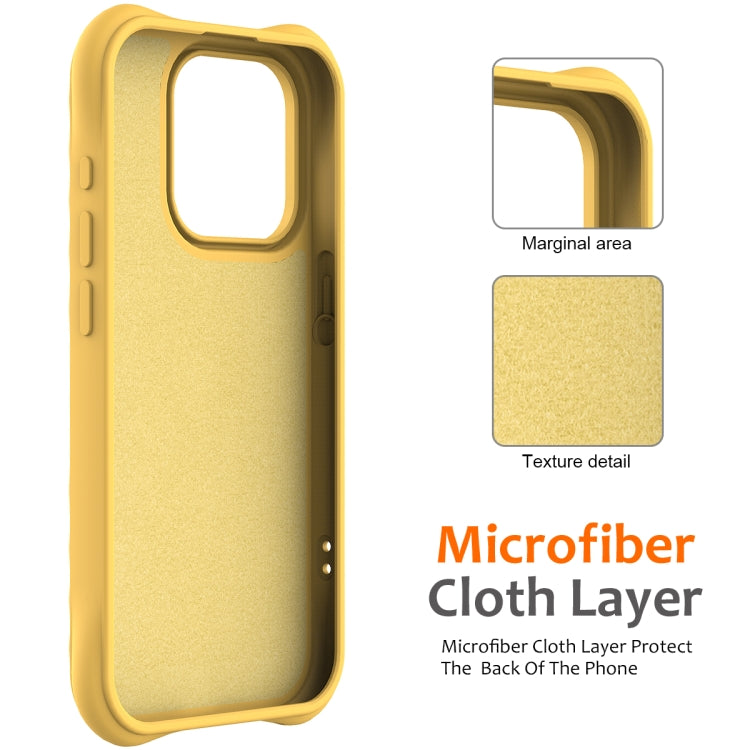 For iPhone 16 Pro Wave Texture MagSafe Magnetic Liquid Silicone Phone Case