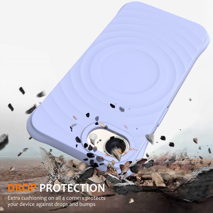 For iPhone 17e / 16e Wave Texture MagSafe Magnetic Liquid Silicone Phone Case