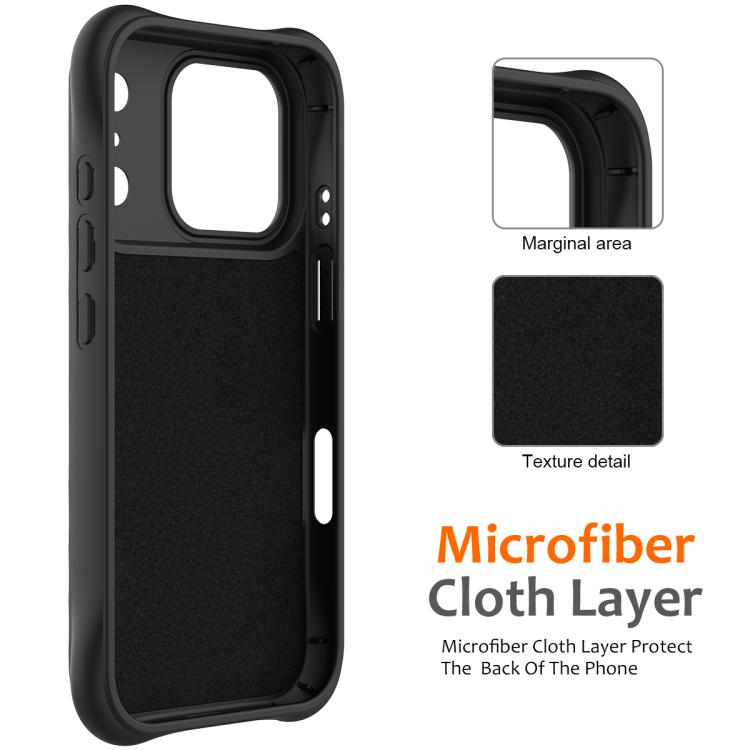 For iPhone 17 Pro Max Wave Texture MagSafe Magnetic Liquid Silicone Phone Case