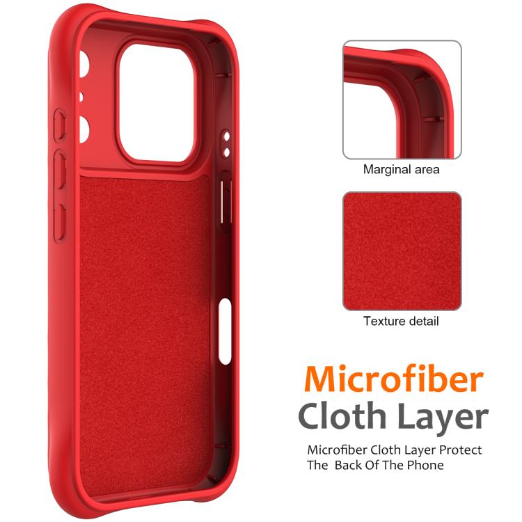 For iPhone 17 Pro Max Wave Texture MagSafe Magnetic Liquid Silicone Phone Case