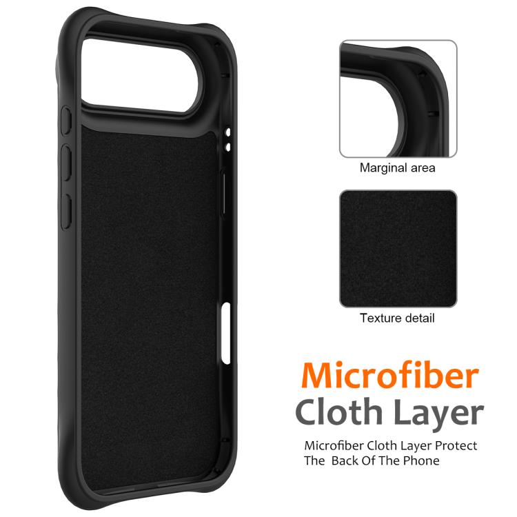 For iPhone Air Wave Texture MagSafe Magnetic Liquid Silicone Phone Case