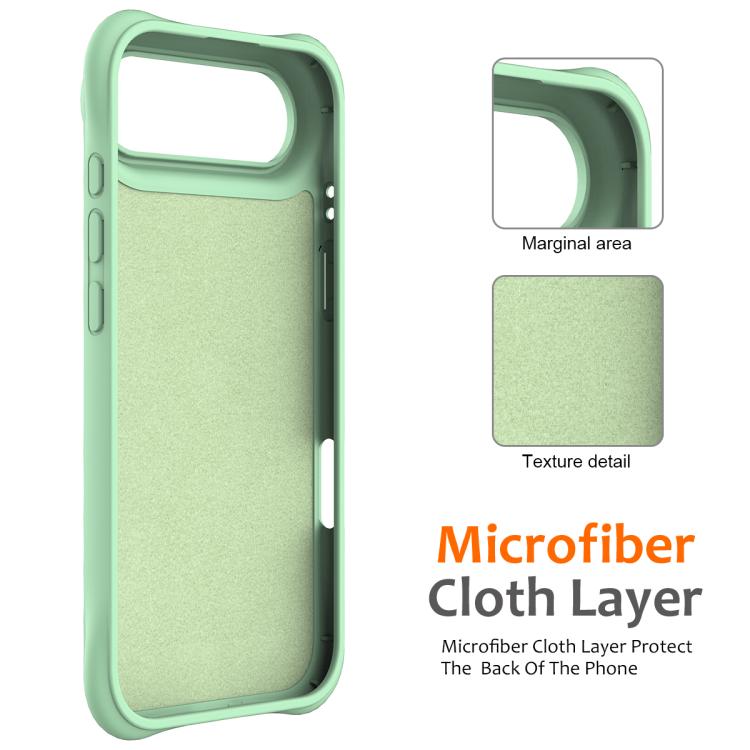 For iPhone Air Wave Texture MagSafe Magnetic Liquid Silicone Phone Case