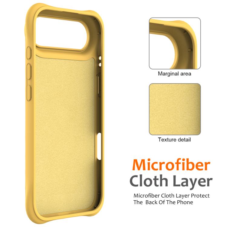 For iPhone Air Wave Texture MagSafe Magnetic Liquid Silicone Phone Case