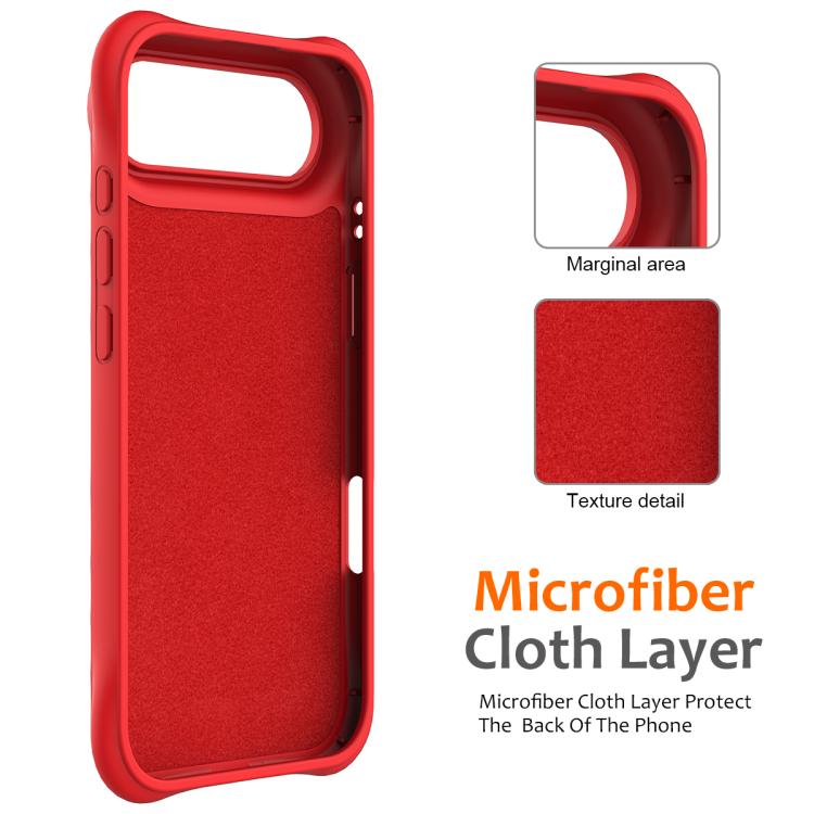 For iPhone Air Wave Texture MagSafe Magnetic Liquid Silicone Phone Case