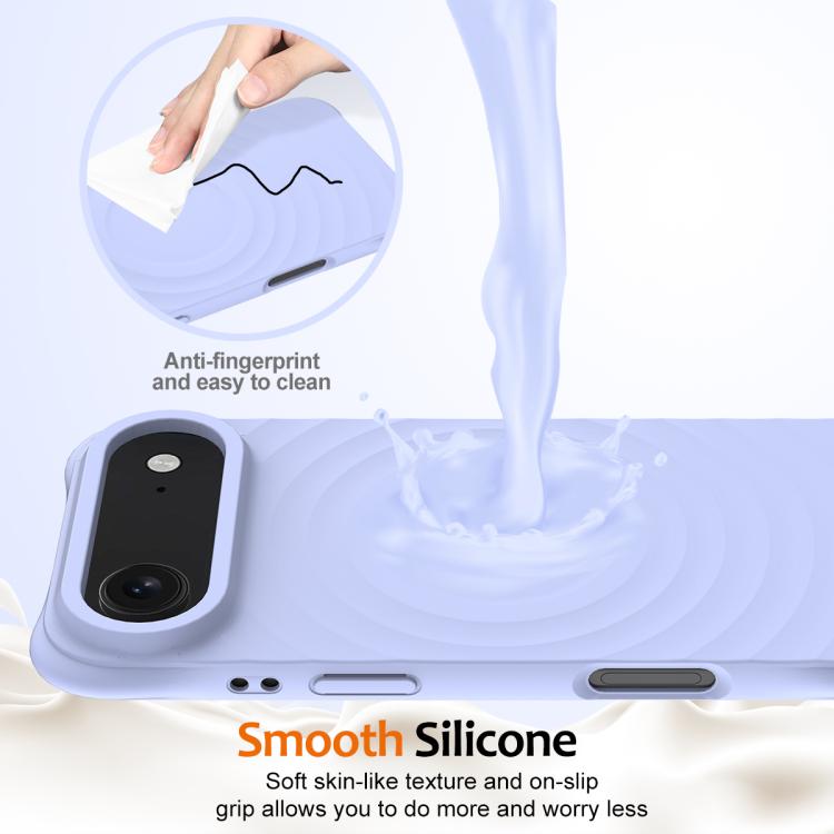 For iPhone Air Wave Texture MagSafe Magnetic Liquid Silicone Phone Case