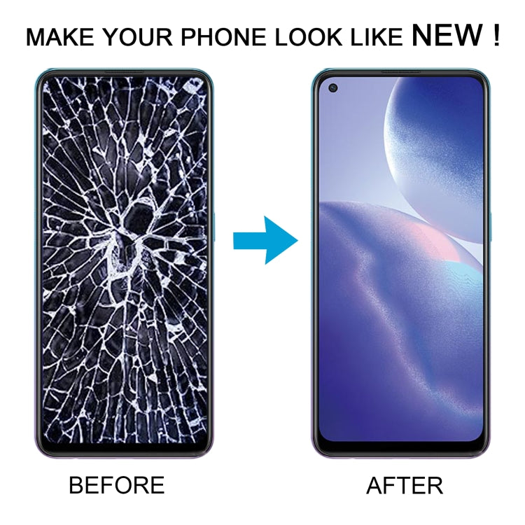 For OPPO Reno6 Z Original AMOLED LCD Screen Digitizer Full Assembly with Frame