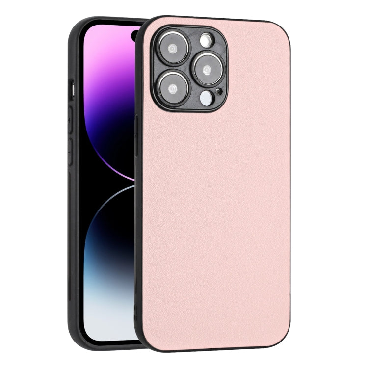 For iPhone 15 Pro Max R20 Leather Pattern Phone Single Case