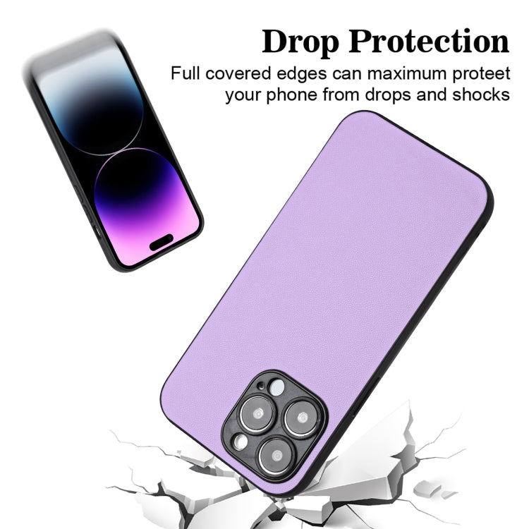 For iPhone 15 Pro R20 Leather Pattern Phone Single Case